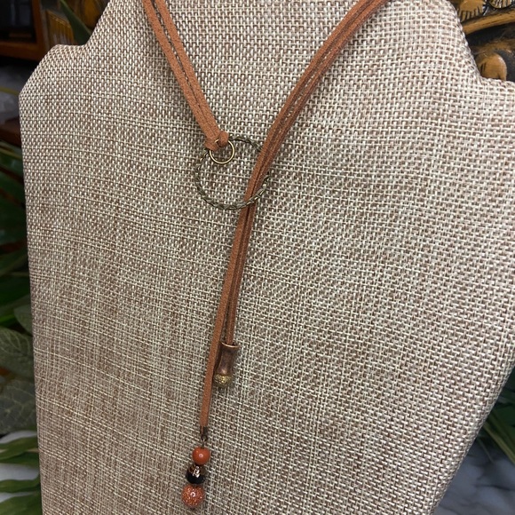 Brown & Rust Leather Wrap Around - Picture 2 of 4
